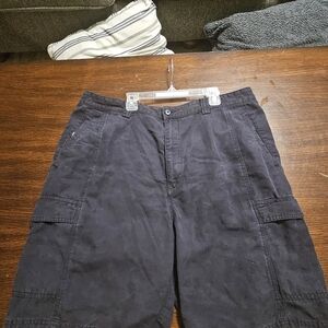 Tommy Bahama Navy Blue 100% Cotton Cargo Shorts